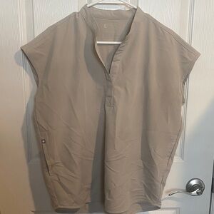 Figs Rafaela Tan/beige Technical Collection oversized scrub Top